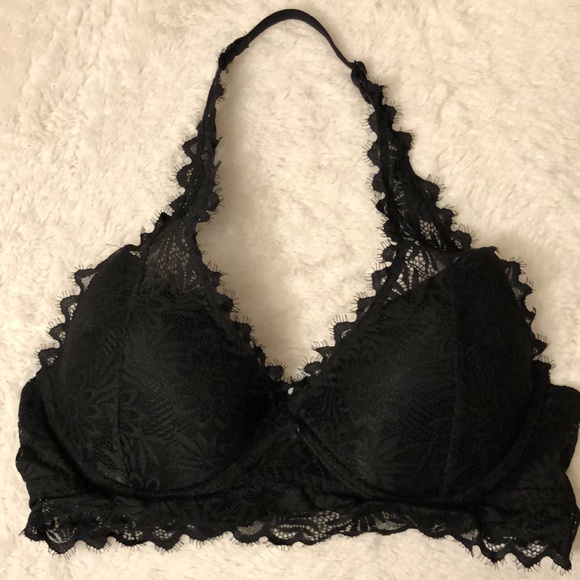 PINK Lace Bralette Lightly Lined - Picture 1 of 3